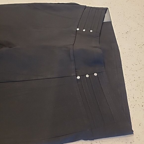 NWT Rafaella Pull On Black Pants 12 Slim Leg Stretch - Picture 3 of 7